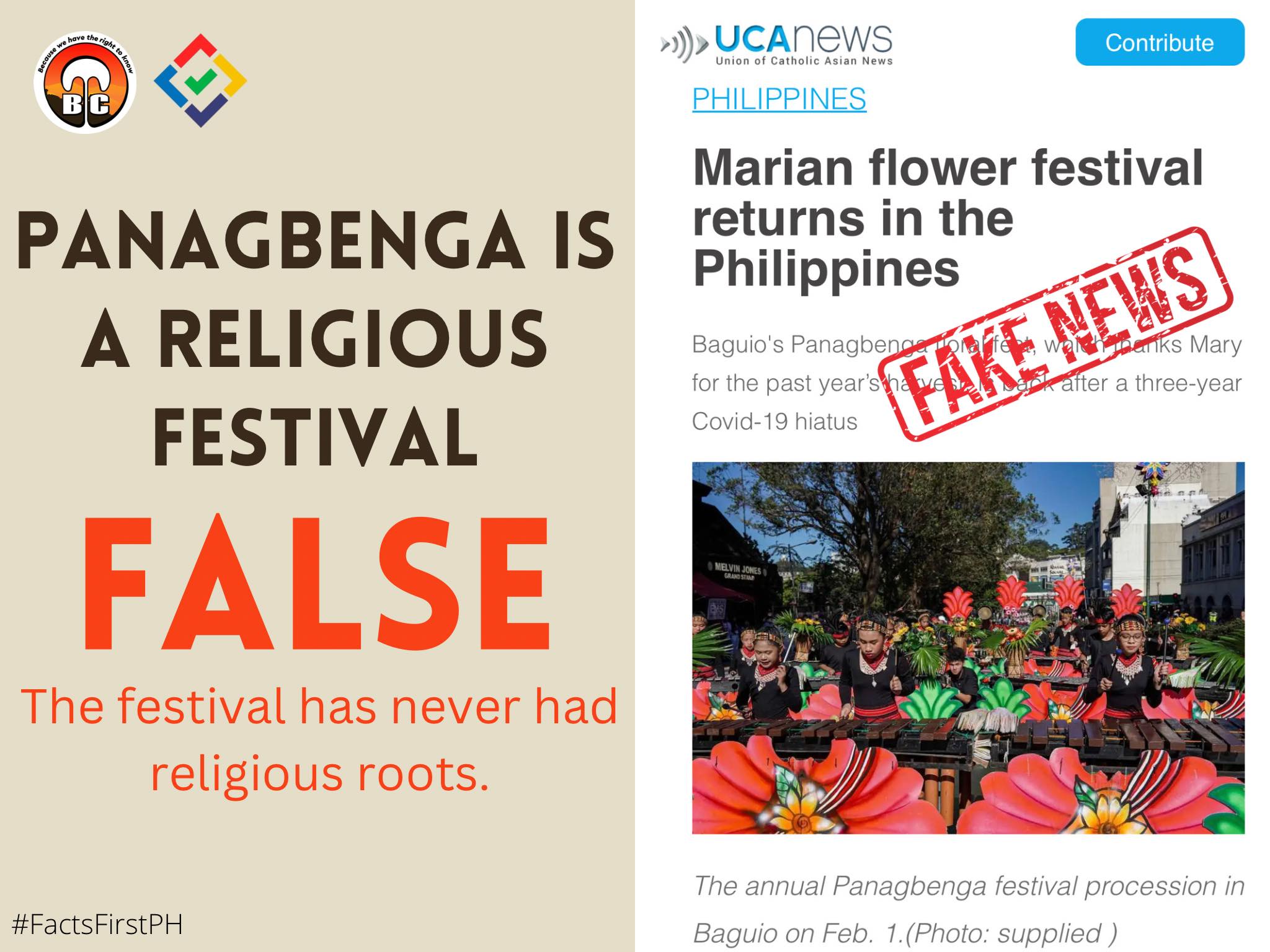 FACT CHECK: Panagbenga is a religious festival #FactsFirstPH